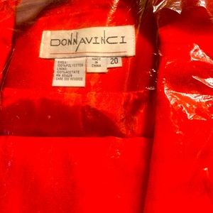 Ladies New Designer Suit by Donna Vinci never worn new without tags.